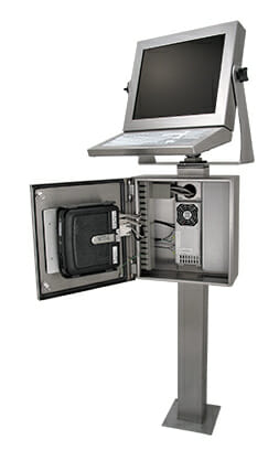 Industrial Thin Client Enclosure with Wyse thin client