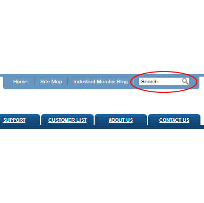 New Site Search Feature on website