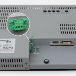 15" Rack Mount Industrial Monitors and IP20 Rugged Touch Screens, DC cable exit view