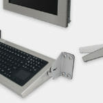 Folding Wall Mount Industrial Keyboards with Pointing Device, IP65/IP66 Rated