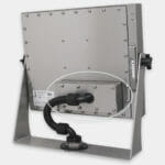 300m Industrial KVM Extender Rear Mounted on Universal Mount Monitor