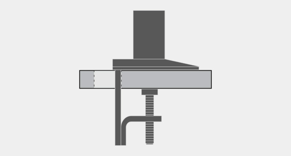 VESA Radial Arm Grommet Mount Option