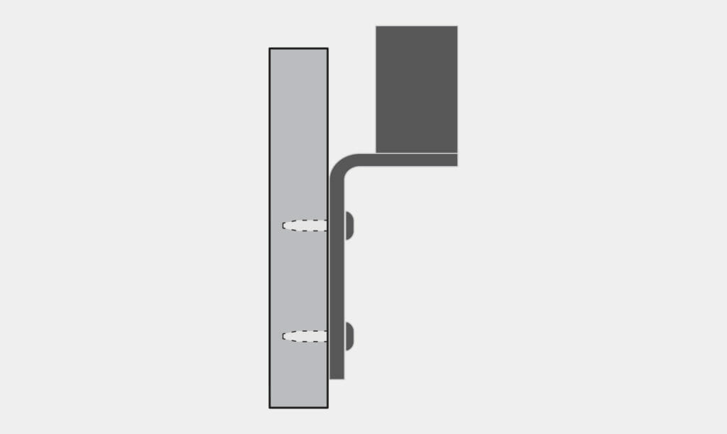 VESA Radial Arm Reverse Wall Mount Option