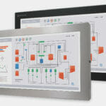 23" Widescreen Universal Mount Industrial Monitors and IP65/IP66 Rugged Touch Screens, front view
