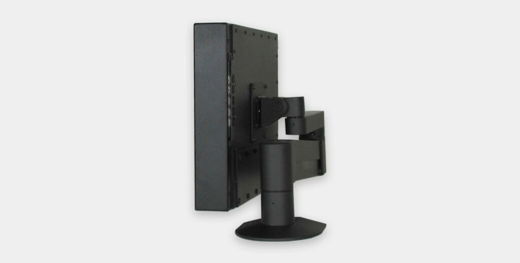 VESA Radial Arm Mount for Industrial Monitors, folded view