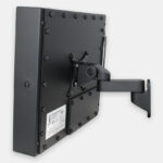 VESA Wall Mount Bracket for Industrial Monitors, side view with monitor mounted