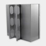 Wall Mount Bracket for Industrial Enclosures for Thin Clients and Small PCs, stainless steel