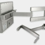 Heavy Industrial Wall Arm Mount Options for Universal Mount Monitors, IP65/IP66 Rated, Stainless Steel