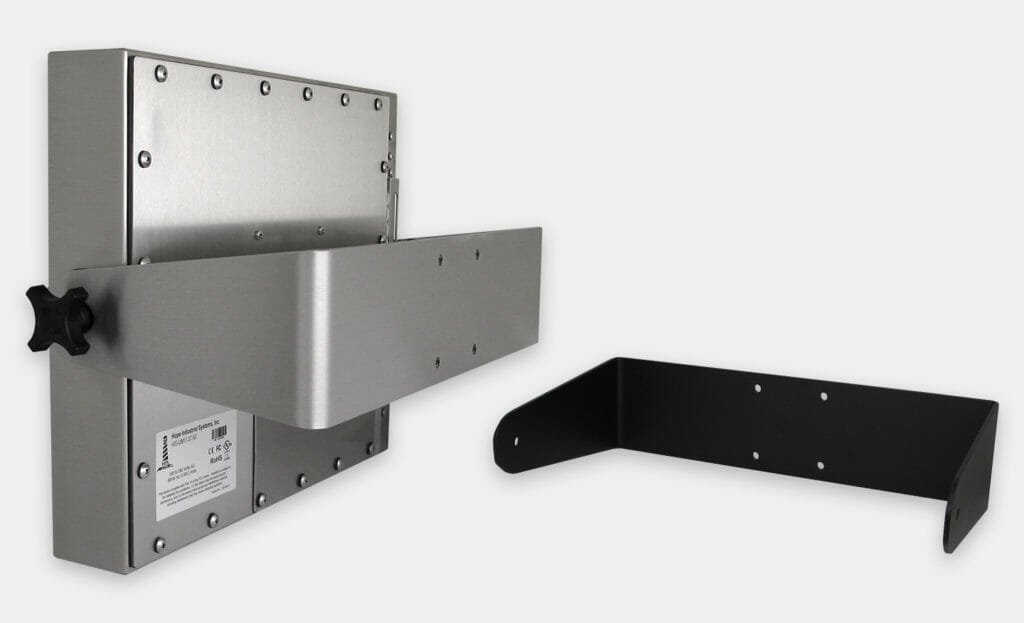 Heavy Industrial Wall Yoke Mounts for Universal Mount Monitors, IP65/IP66 Rated