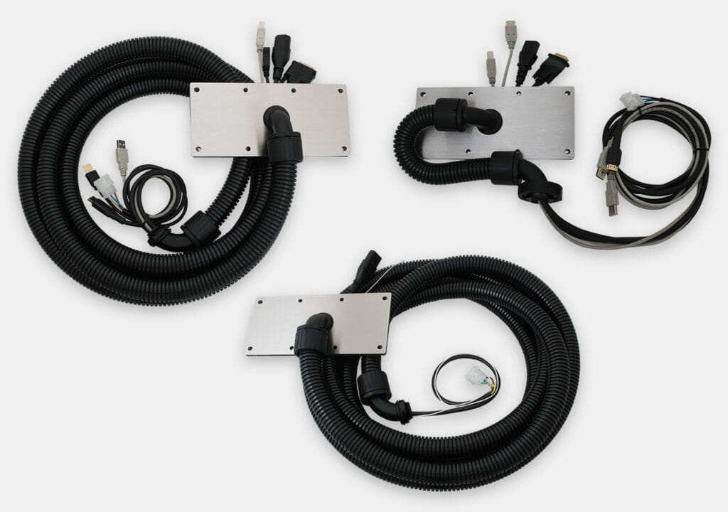 Conduit/Cable Cover Plate Assembly Options for Universal Mount Monitors