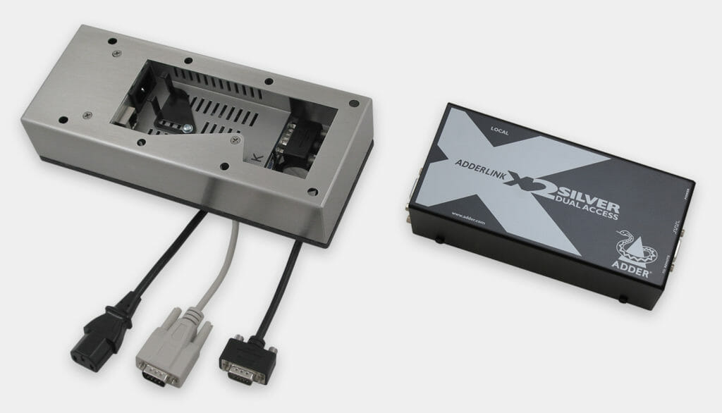 Industrial 300 m PS2 KVM Extender, Monitor-Mounted Remote Unit and Local Unit