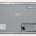 23.8" Widescreen Panel Mount Industrial Monitors and IP65/IP66 Rugged Touch Screens, rear view