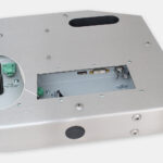 19.5" Widescreen Universal Mount Industrial Monitors and IP65/IP66 Rugged Touch Screens, PCAP cable exit view