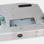 19.5" Widescreen Universal Mount Industrial Monitors and IP65/IP66 Rugged Touch Screens, cable exit view