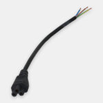 Power Receptacle with C-5 connector end to flying leads for ENCL-TC