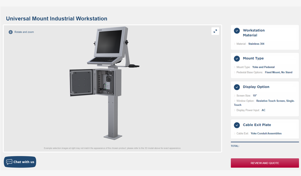 HIS Quote Configurator example