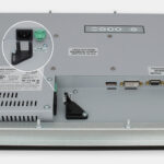 17" Rack Mount Industrial Monitors and IP20 Rugged Touch Screens, cable exit view